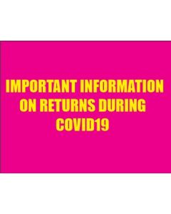 RETURNS DURING COVID19