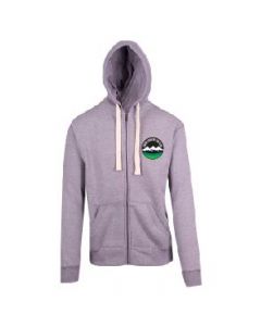 Snow Country Grey Marle Heavyweight Zipped Hoodie