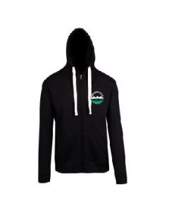 Snow Country Black Heavyweight Zipped Hoodie