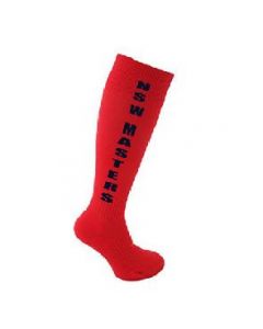 **COMPULSORY ITEM** NSW Masters Hockey Red Playing Sock