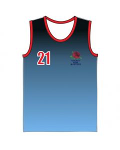 **COMPULSORY ITEM** O35's & O40's NSW Masters Hockey Sky Blue Playing Singlet