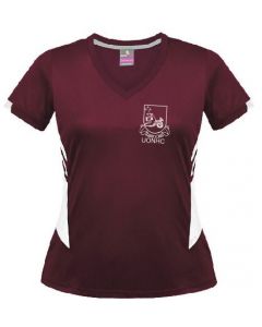 Newcastle University Ladies Training Shirt Maroon